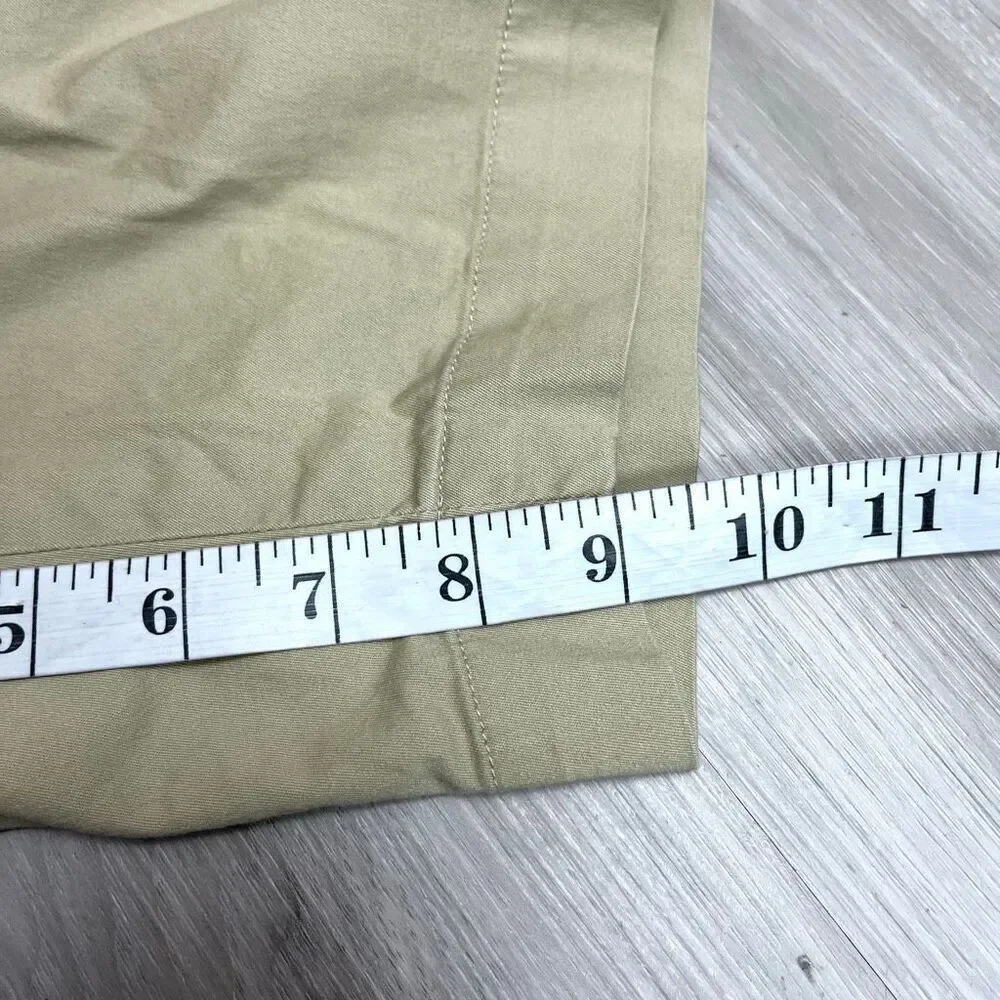 Polo Ralph Lauren Shorts Boys 38 Golf Cotton Twill Stretch Tan Khaki Pleated 9”‎